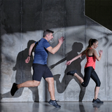 Black Diawin running shoes for men and women, lightweight mesh for comfort.