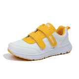 Yellow Diawin shoes for women with wide or diabetic feet, front view.